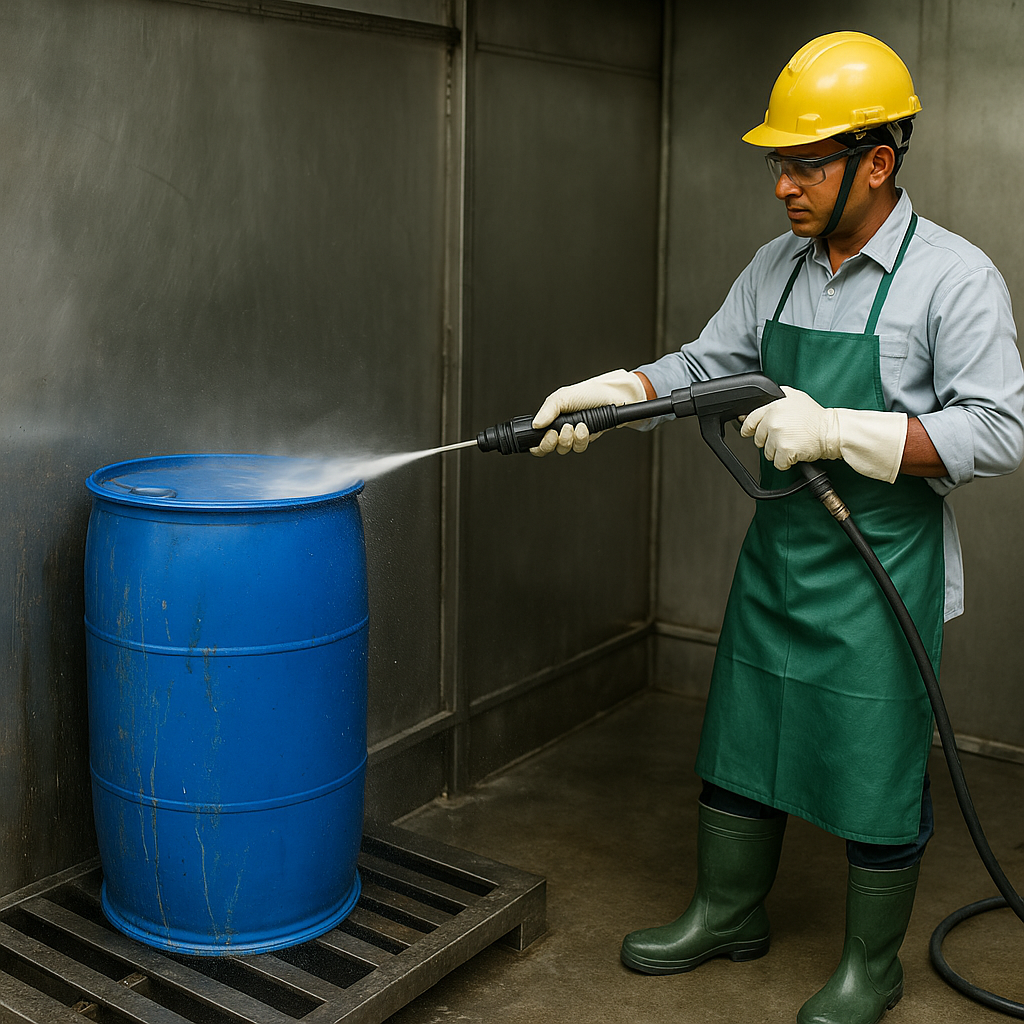 Drum decontamination service in Ankleshwar for HDPE and MS drums