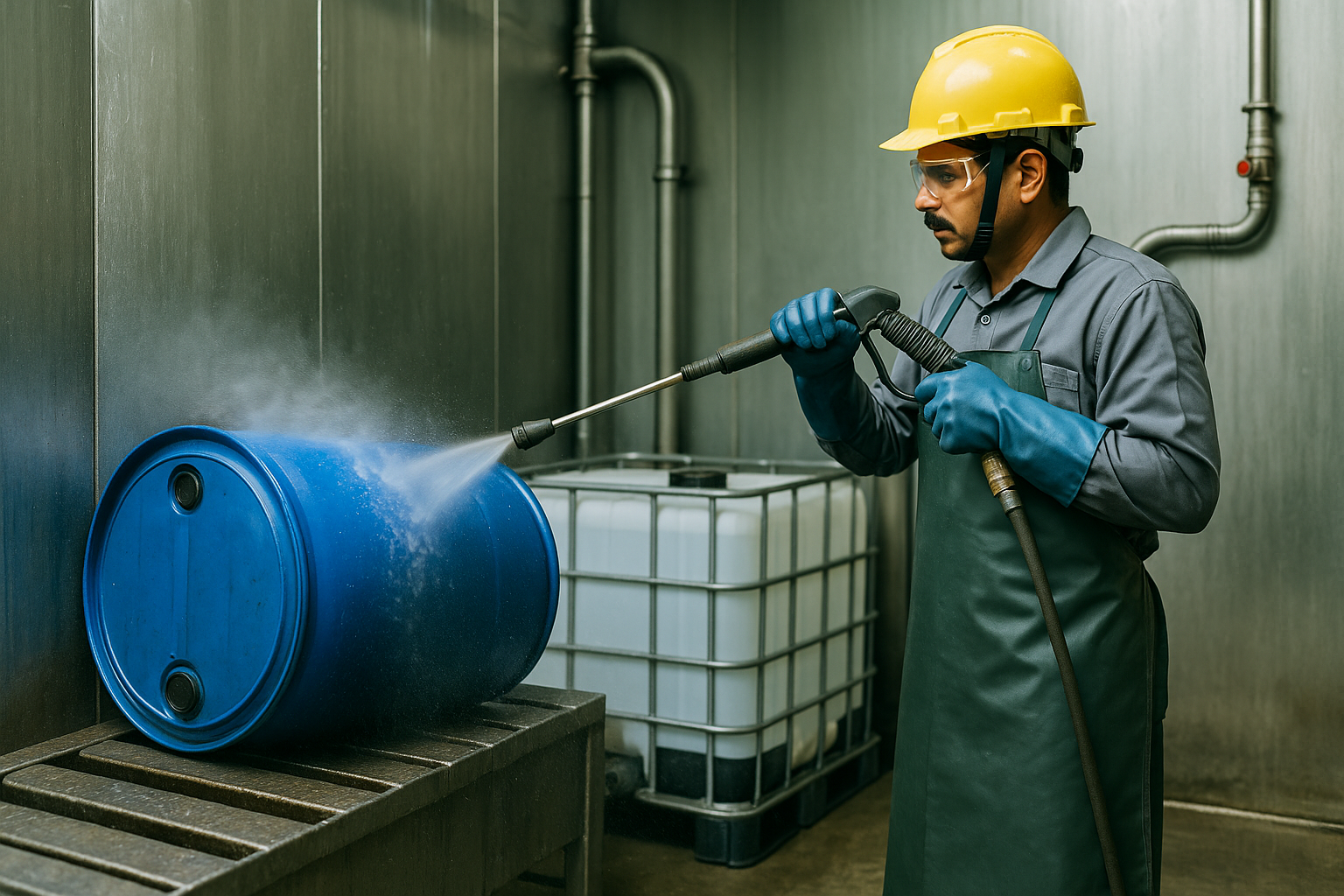 IBC tank cleaning and container washing services in Ankleshwar